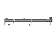 Шпиндель сверлильного станка хвостовика наговора H25 22mm 82mm