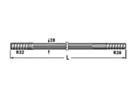 Дрифтер R28 штанга отверстия 8.8mm R32-Hex 28-R28 топя