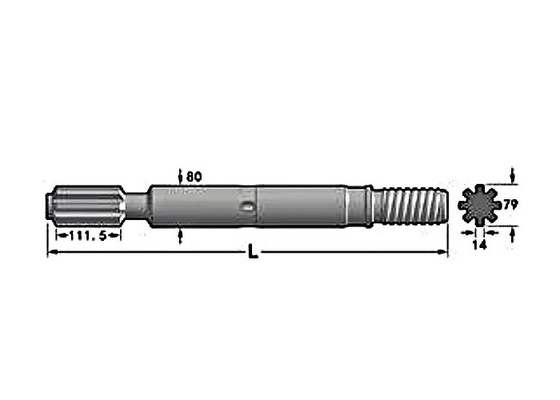 Сверлить утеса 1500HL 635mm оборудует переходник хвоста сверла 635mm