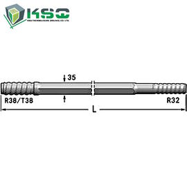 Отверстие штанги R/T38-Hex 35-R32 дрифтера R32 топя 9,5 mm