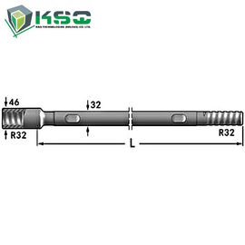 Отверстие штанги R32-Round 32-R32 скорости R32 топя ключ плоские 25,4 mm 9,2 mm