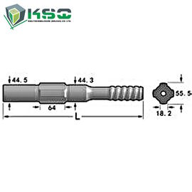 Переходника URD475 хвоста сверла Ingersoll-Ранда, URD550, VL120, EVL130, VL140, F16