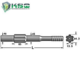 Переходника YH 65 хвоста сверла Ingersoll-Ранда, YH 80, YH 65 RP, YH 70 RP, YH 75 RP, YH 80 RP