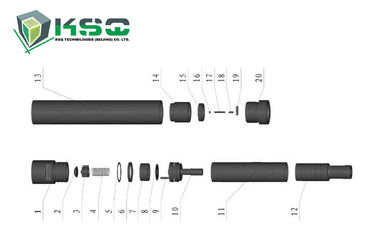 Колоец подземной разработки/воды сверля крышку клапана инструментов DTH80X-07 DTH сверля