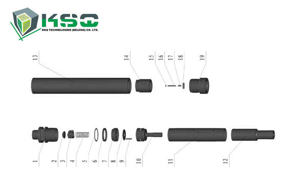 Процесс DTH90-I термической обработки инструментов DTH сверля собственнический бьет молотком