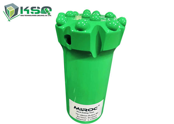 Карбид вольфрама бурового наконечника кнопки T51 89mm/14 продетой нитку кнопки