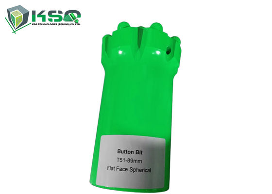 T51-89mm Thread Button Bit with Semi-ballistic Carbide Design for Bench Drilling