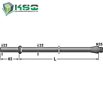 Наговор H25 хвостовик шпинделя сверлильного станка 22 mm 108 mm