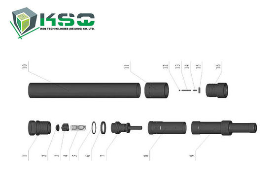 Случай поршеня бейте молотком/DTH4.5-10 инструментов DTH4.5 подземной разработки DTH сверля